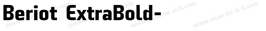 Beriot ExtraBold字体转换